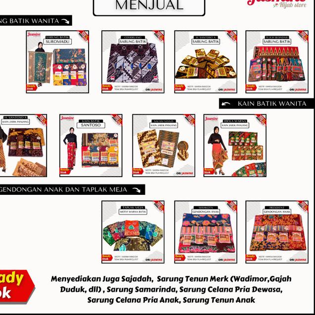 Kain jarik batik halus H. Santoso grade A / kain batik primisima - TDK PILH MOTIF