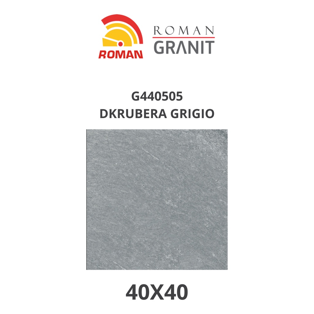 ROMAN KERAMIK DKRUBERA GRIGIO 40X40 G440505 (ROMAN HOUSE OF ROMAN)