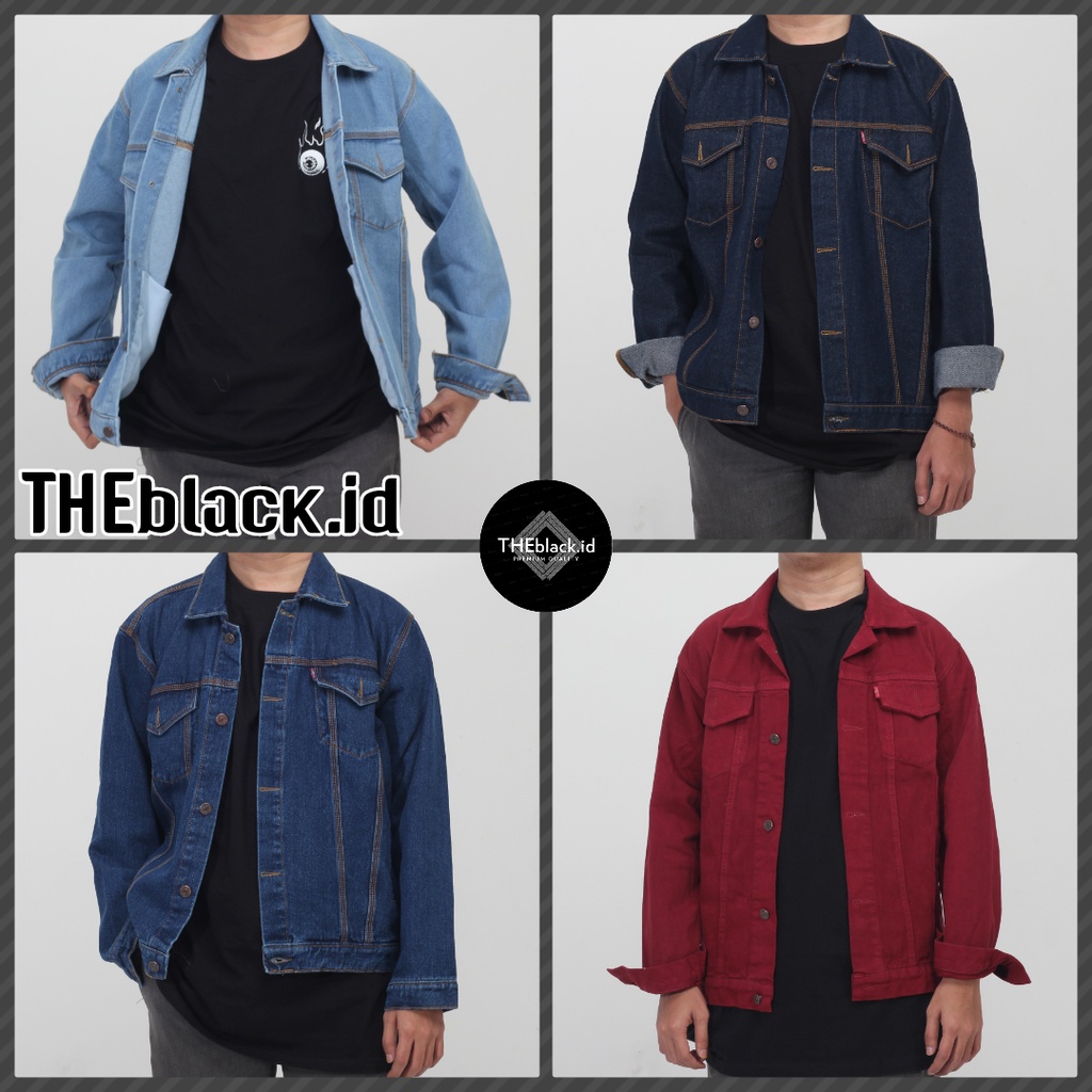 Jaket jeans Black &amp; Jaket Cowok &amp; jeans pria COD BAYAR DITEMPAT &amp; jaket denim sadwash