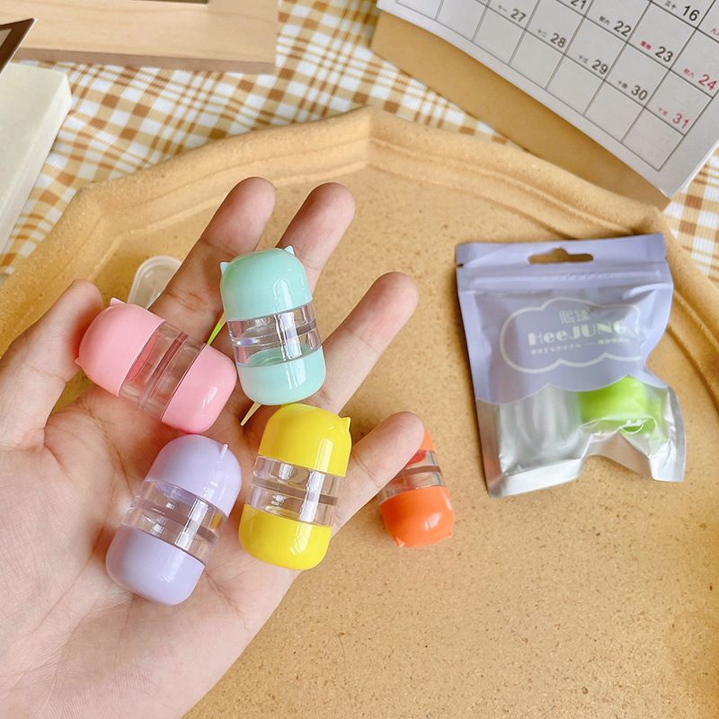 JY CL6 Case Lensa Mini Softlens/Wadah Soflen Capsule/Case Soflens Capsul Motif Lucu/Travelkit/Import Harga Terjangkau