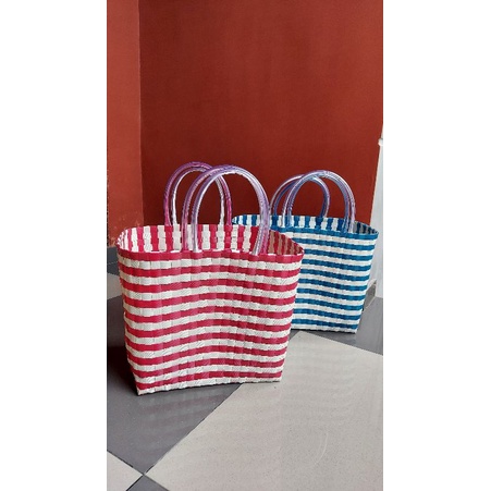 Tas Anyaman Ukuran Jumbo Wadah Serbaguna