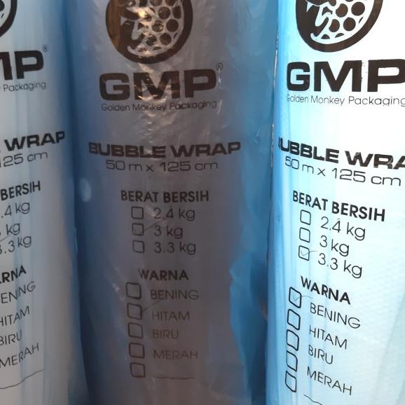 

Bubble wrap roll GMP W BENING atau hitam 125CM 50METER