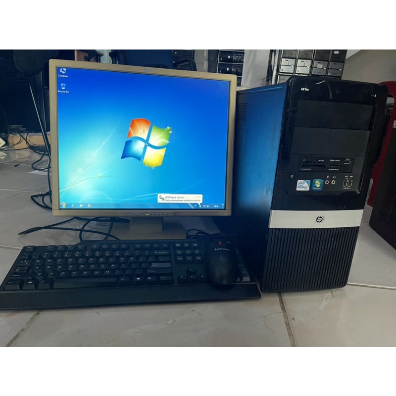 Komputer Set LCD monitor Keyboard Mouse Core 2 Duo Ram 4gb Hdd 250GB