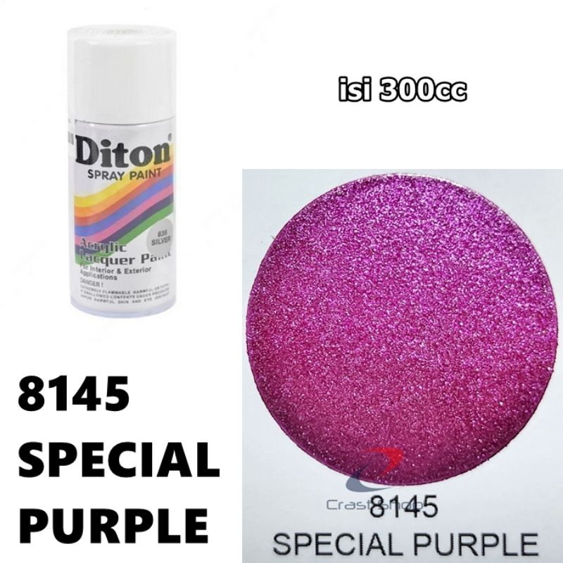Cat Pilox Diton Special Purple 8145 300cc Warna Ungu Spesial Metalik Sepeda Motor Mobil Velg Mesin