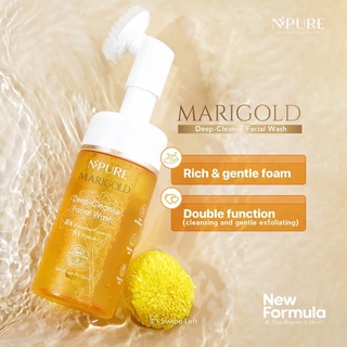 ✨ AKU MURAH ✨ Npure Face Foam/wash + Face Serum Marigold Series (Anti Aging) ORIGINAL