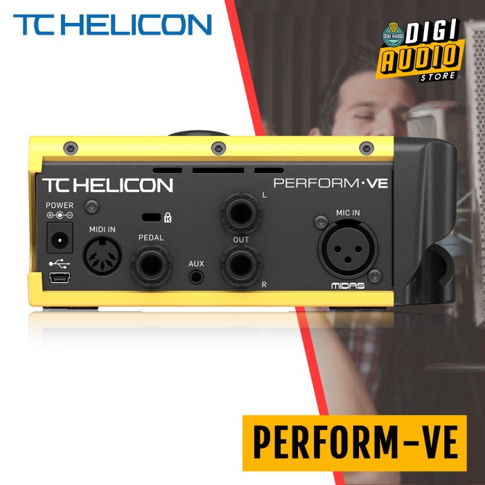 Efek Vocal Tc Helicon Perform-Ve Vocal Effect Manipulator Synthesizer #Original