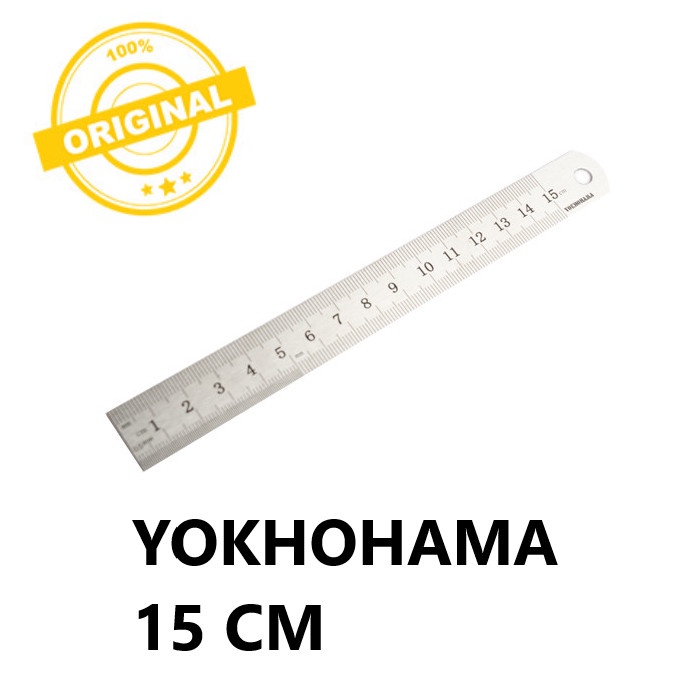

YOKHOHAMA PENGGARIS BESI STAINLESS 15 CM / RULER STAINLESS 15CM