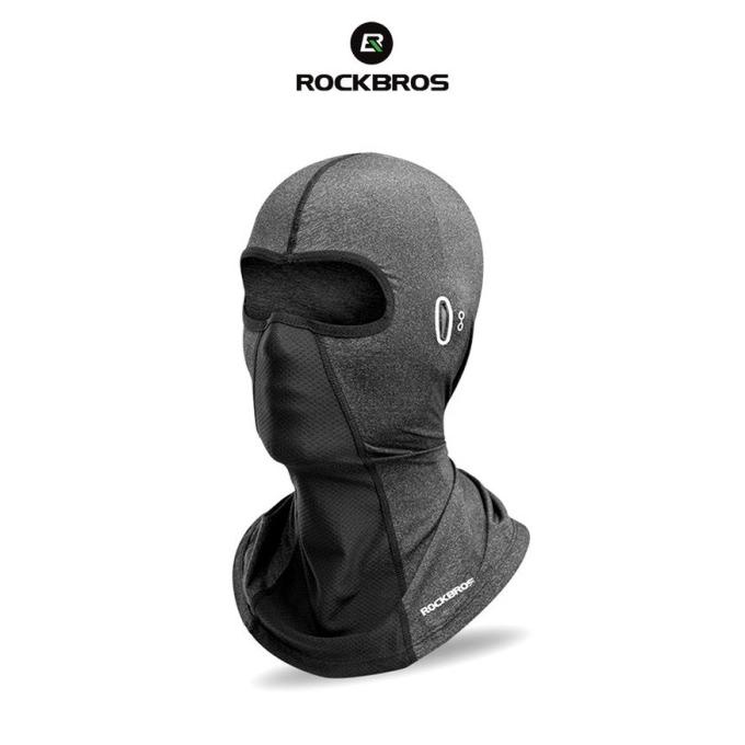 Masker Balaclava Sepeda ROCKBROS LF8112 Face Cover Anti UV Quick Dry t-rockbrosofficial Kualitas Bai