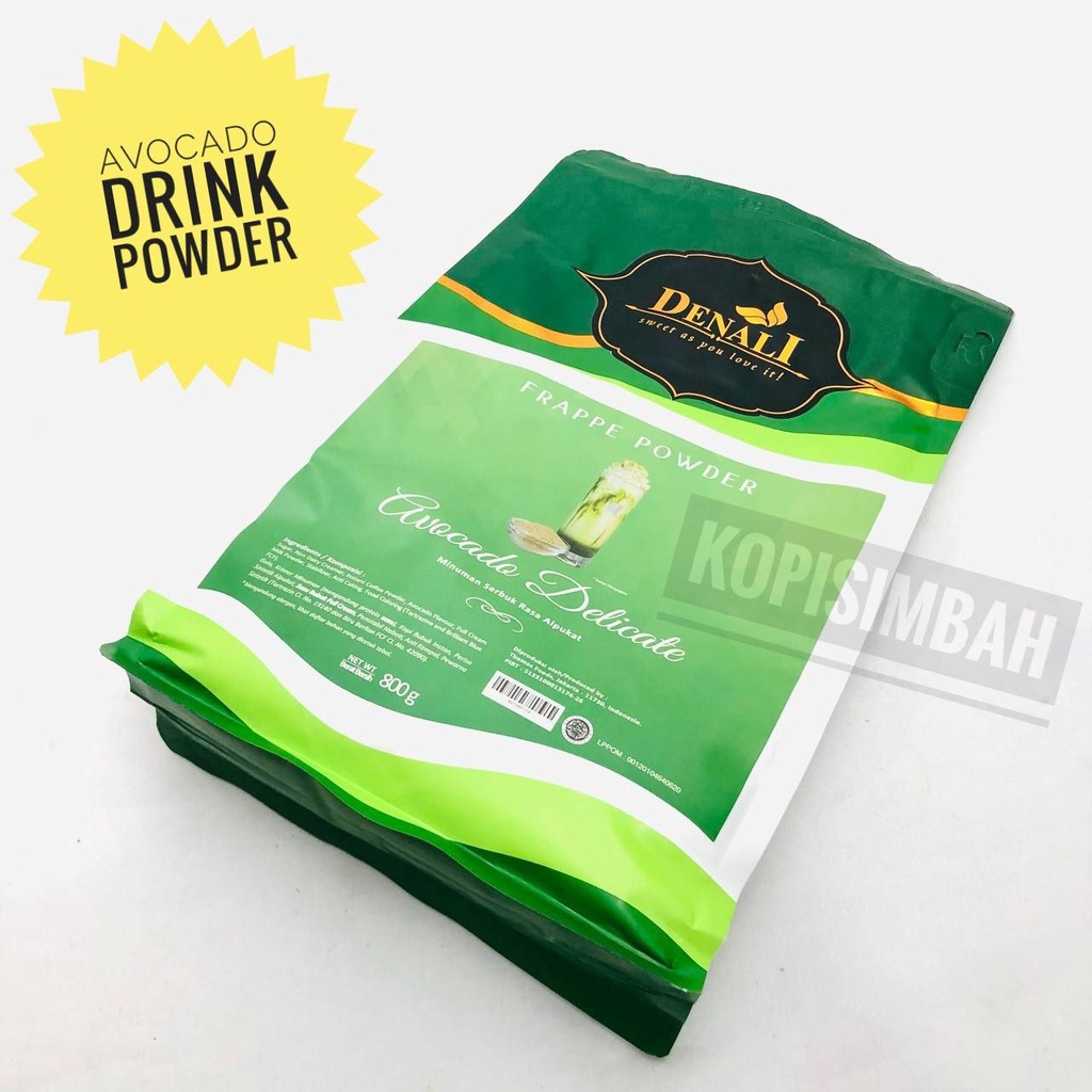 Jual Powder Denali Rasa Delicate Avocado Gram Bubuk Minuman Frappe