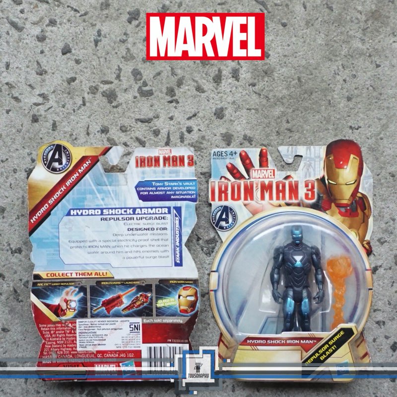Iron Man 3 Hydro Shock Ironman Action Figure 3,75 Inch Marvel Universe