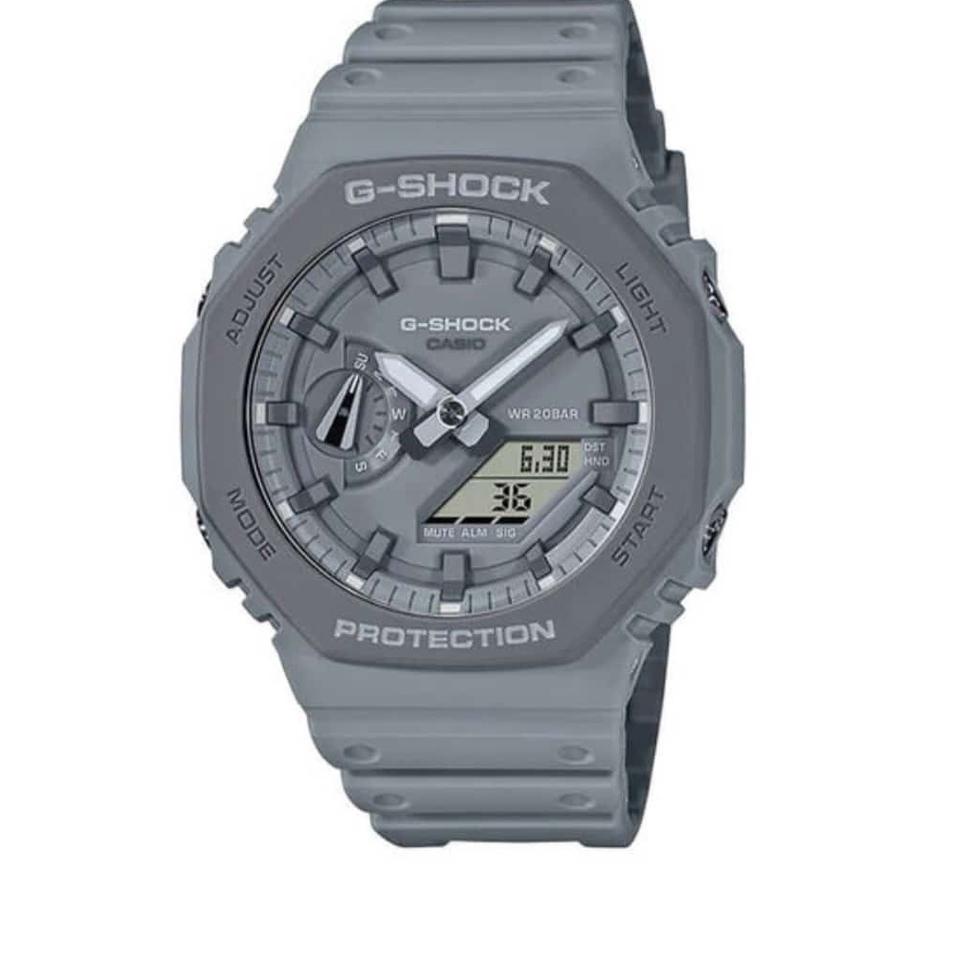 WOW BANGET (COD) BEST SELLER  JAM TANGAN PRIA GA 2100 KW 1 SEMI ORI / GSHOCK DUAL TIME 2 JARUM TALI 