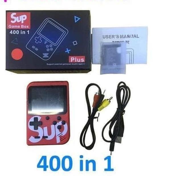 GameBoy Retro Mini SUP 400 in 1 game box portable mainan anak - Putih