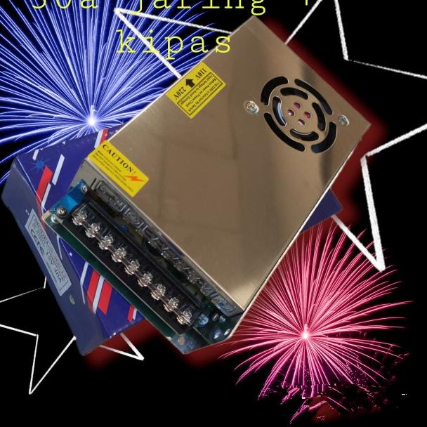 Adaptor 12V 30A Power Supply Switching LED Jaring 30 Ampere 12 Volt DC