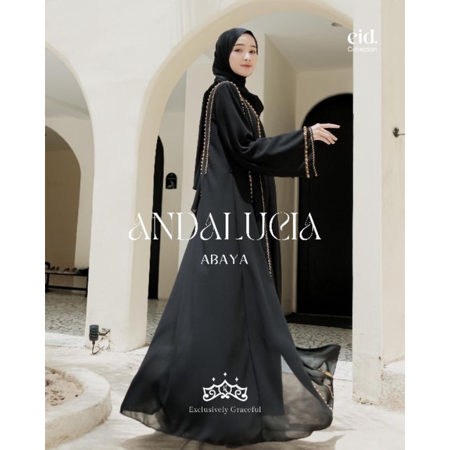 Andalucia outer payet | Shireenz Abaya by kazami outer dan inner set pasmina syari