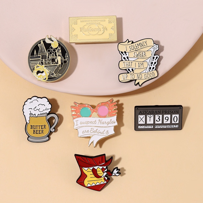 Bros Pin Enamel Desain Kartun Kereta Sihir Untuk Koleksi