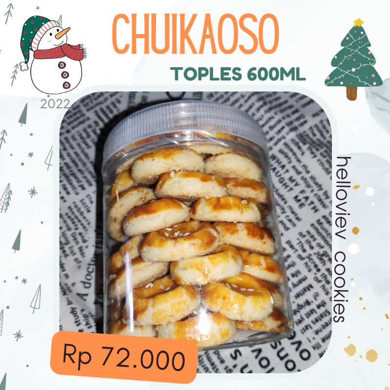 

Kue Kering Cookies Chuikaoso Homemade Toples 600ml