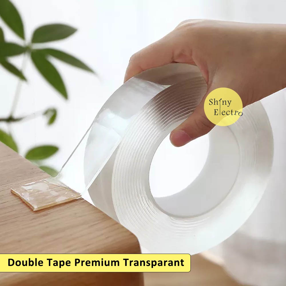 Double Tape Perekat Magic Acyrilic / Cerrmin Kaca - 3m Super Kuat Bening Dinding Wall Perekat Perabo