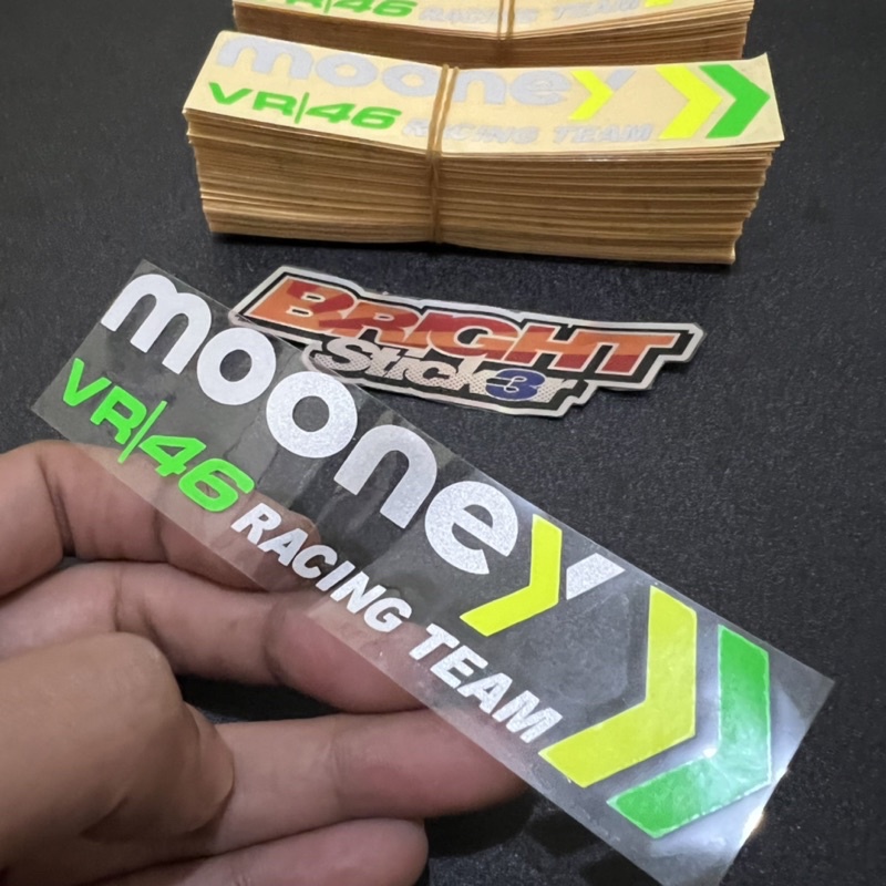 STICKER Stiker MOONEY VR46 RACING TEAM CUTTING