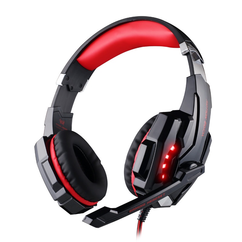 Sicibel G9000 Headset Gaming Deep Bass Stereo Dengan Mikrofon + Lampu LED Untuk PC / Laptop