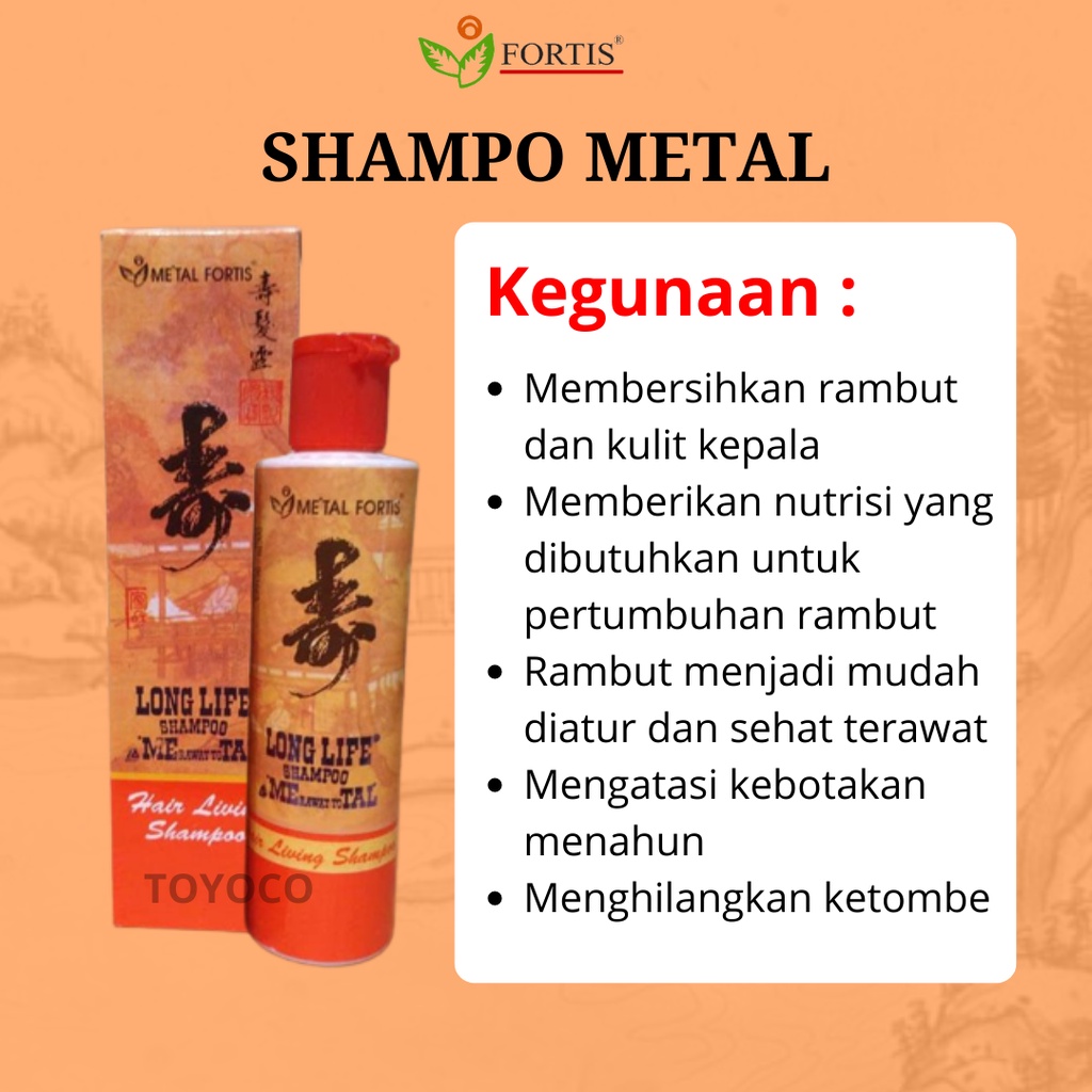 Sampo Metal Fortis Shampo Shampoo Metal Fortis Sampo Pemanjang Penumbuh Rambut Botak Rontok Pria Dan Wanita Cepat Ampuh Lebat Dan Tebal Original