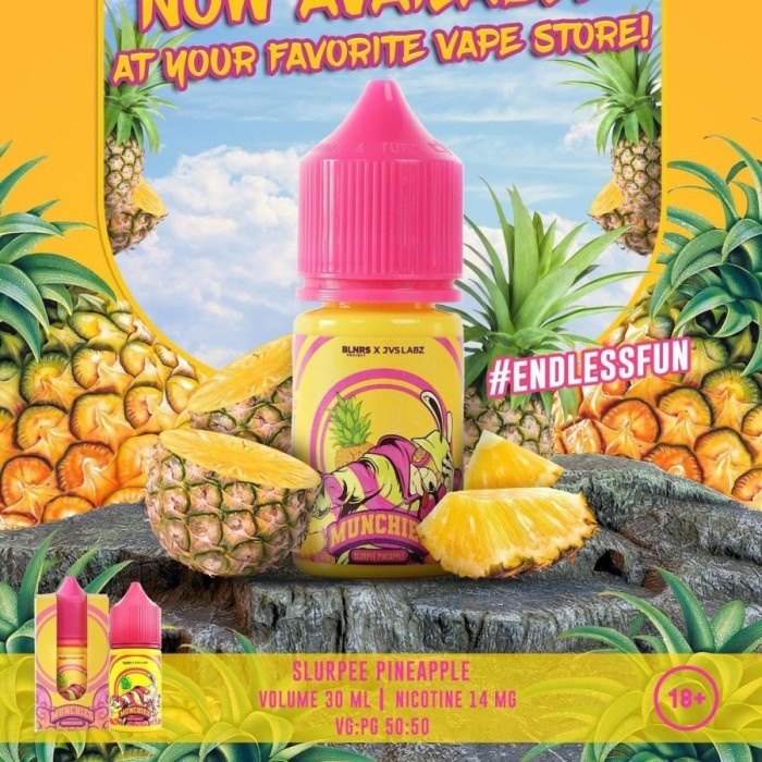 MUNCHIES V5 SLURPEE PINEAPPLE PODS FRIENDLY 14MG 30ML by JVS