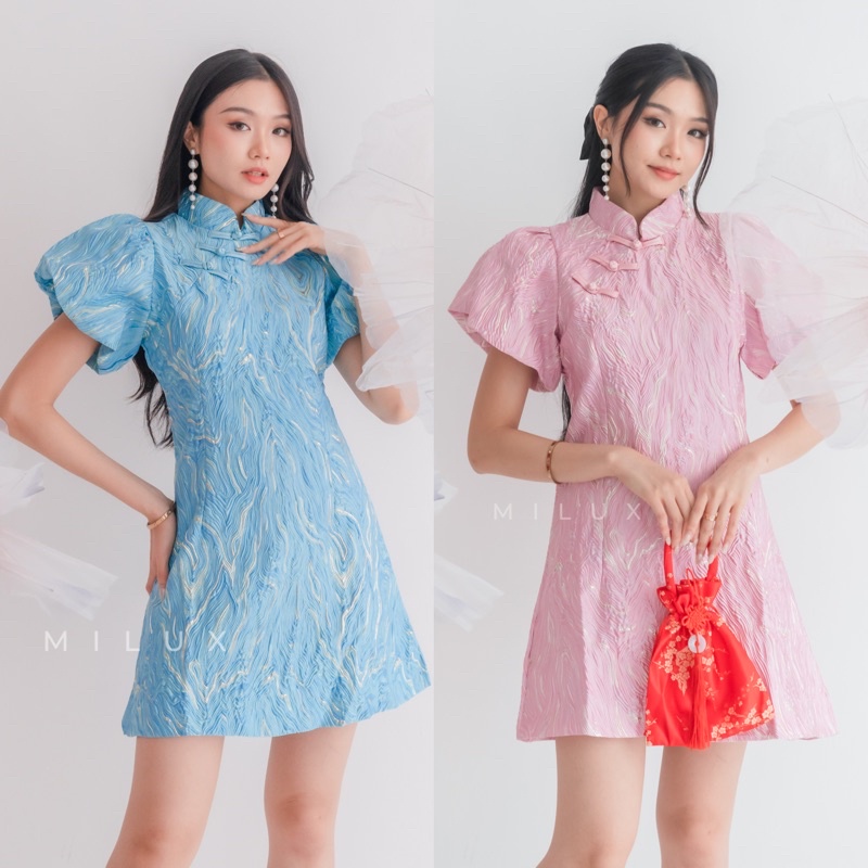 QIPAO MODERN CNY DRESS TERUSAN WANITA QI PAO IMLEK MX561