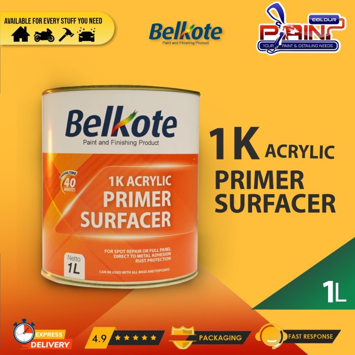 Cat Dasar Mobil Motor BELKOTE 1K ACRYLIC PRIMER SURFACER (1 L)