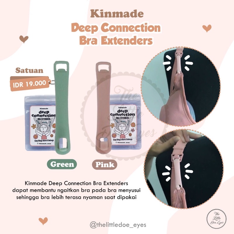 Kinmade Deep Connection Bra Extenders