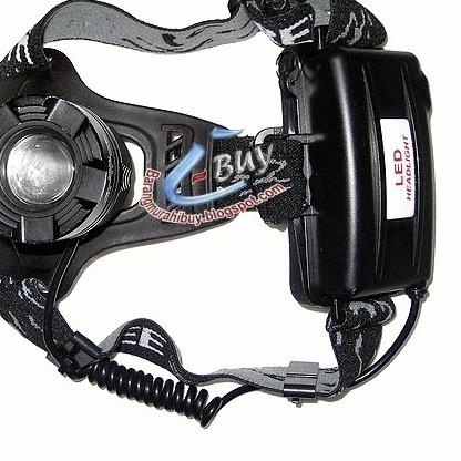 Senter Kepala Super terang dan Murah, Senter Kepala Cree LED XML-T6