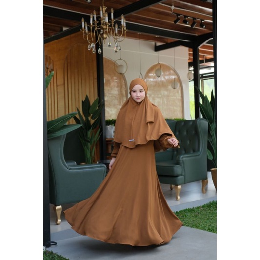 G.N.A.ID - HUMAIRA DRESS CRINKLE AIRFLOW UMROH SET