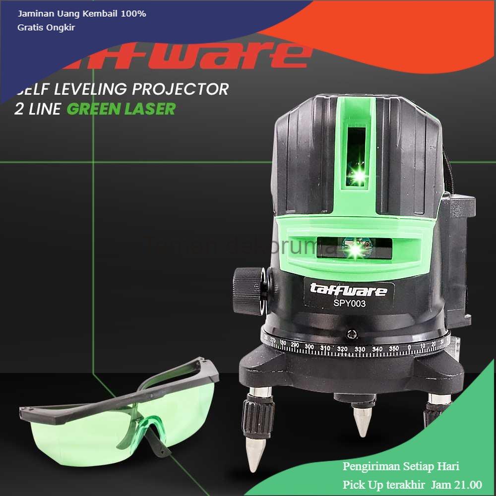 TD-PR2 Taffware Self Leveling Projector Green Laser 2 Line - SPY003