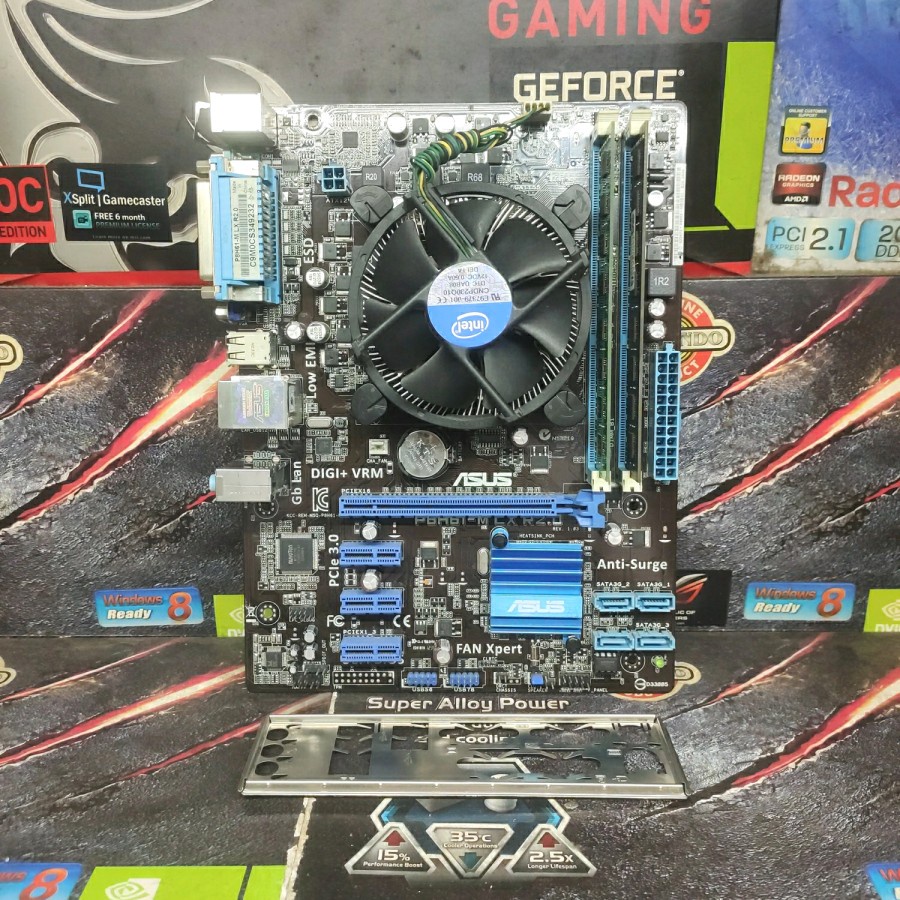 Motherboard Asus P8H61-M LX R2.0 Processor Intel i3-3240 RAM 8Gb DDr3