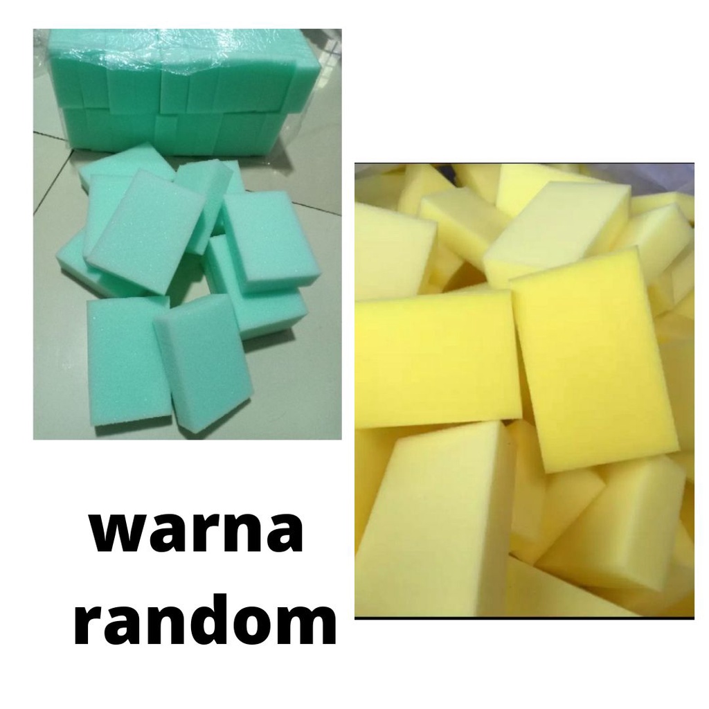 SPON BUSA CUCI SERBAGUNA MURAH WARNA RANDOM UKURAN 12 CM X 9 CM