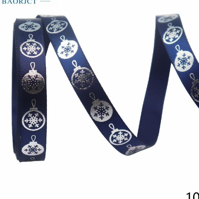 

(Harga 3Meter) Pita satin natal 1cm pita kado natal pita satin xmas