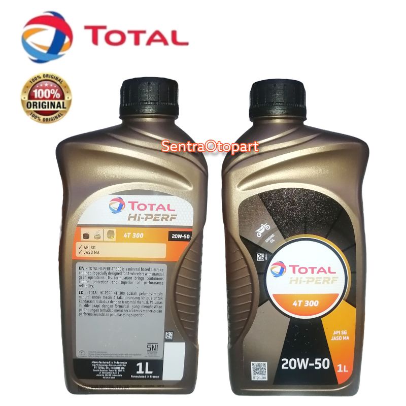 Oli total hi perf 4T 300 20w 50 1Liter