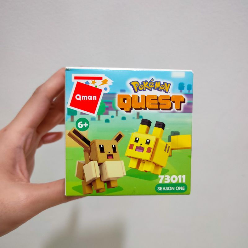Mainan susun Qman Pokemon Quest Bulbasaur Unsealed