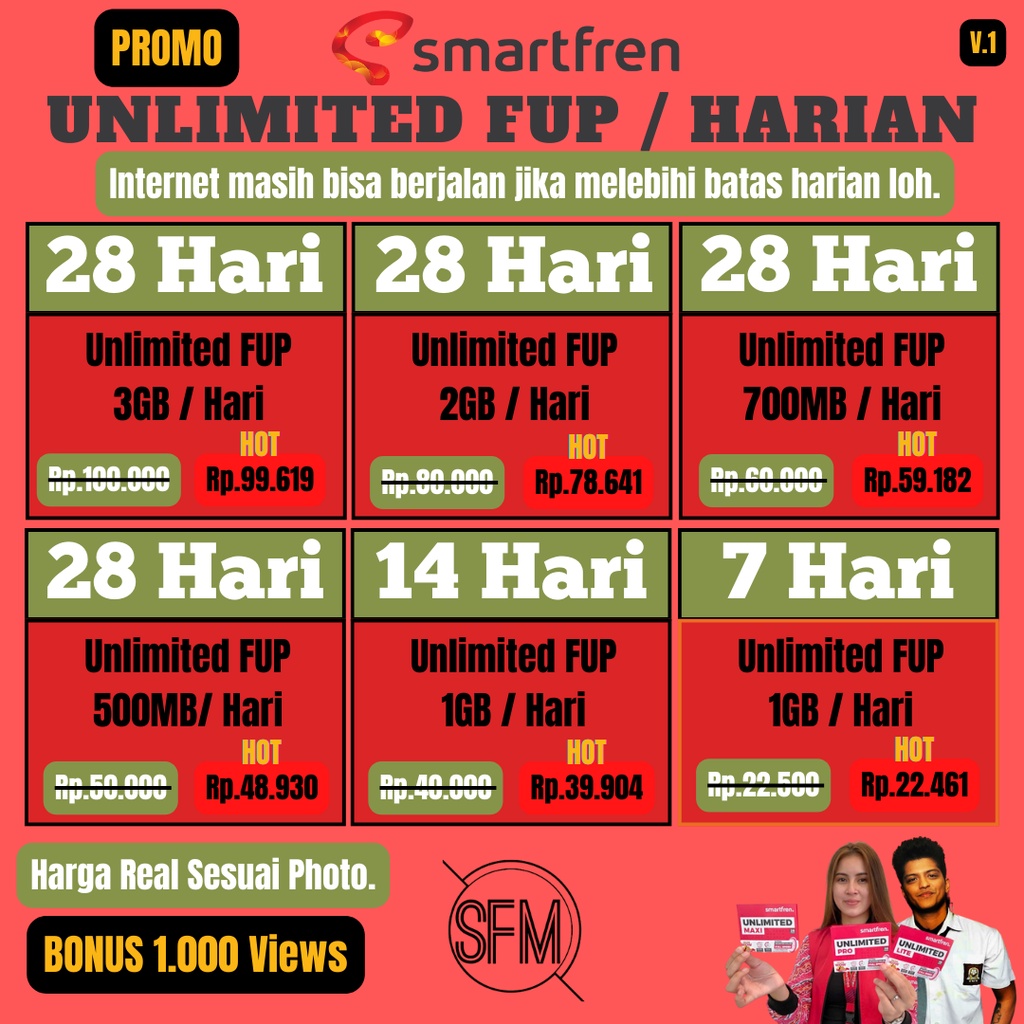 Smartfren Unlimited FUP Kuota Internet