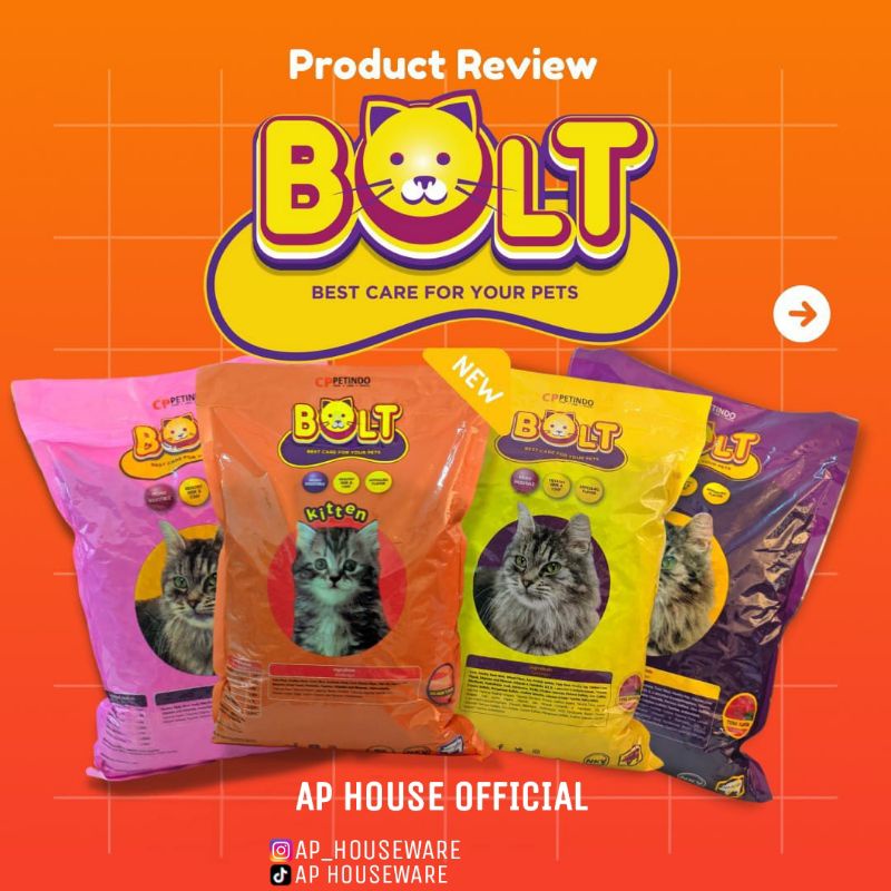 MAKANAN KUCING KERING BOLT REPACK