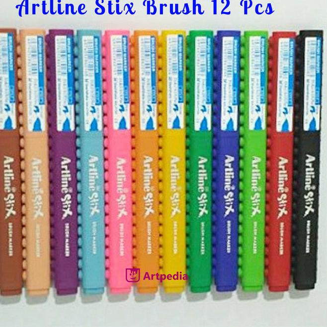 

Artline Stix Brush Marker Set 12