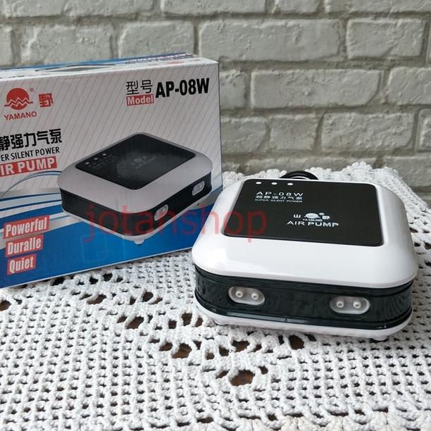 Yamano Ap-08w Ap 08 Mesin Air Pump Aerator 4 Lubang Titik Aquarium