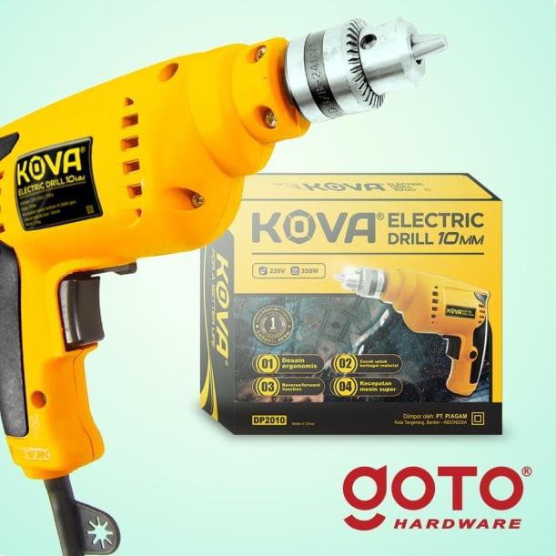Kova Electric Drill Bor Tangan Listrik 10 mm Reversible