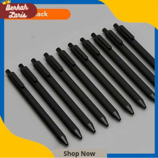 

KACO PURE Pena Pulpen Bolpoin Gel 0.5mm 10 PCS - K1015 (Black Ink) Berkah Laris