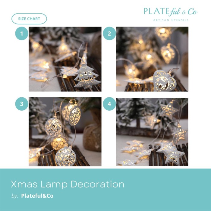 Natal Christmas Xmas Lamp Decoration