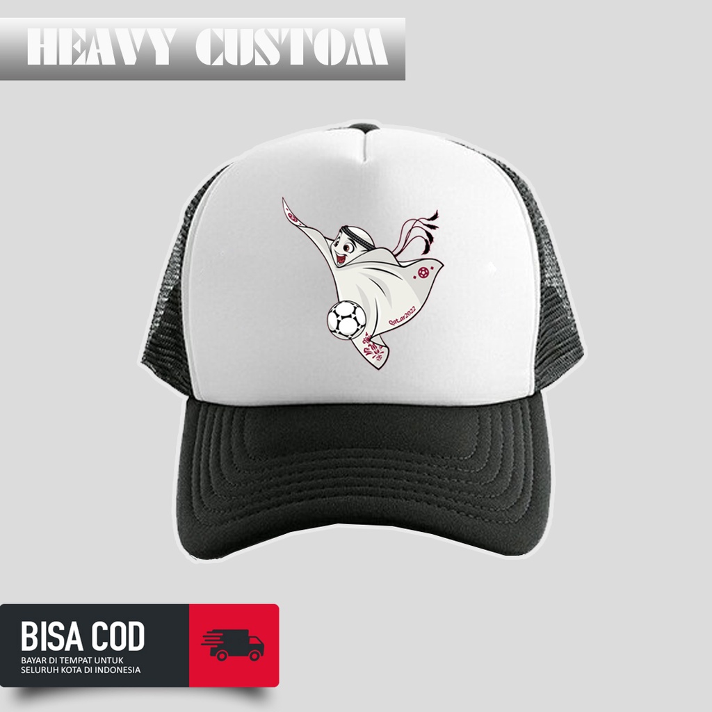 TOPI JARING MASKOT PIALA DUNIA 2022 / TOPI MASKOT PIALA DUNIA 2022 /