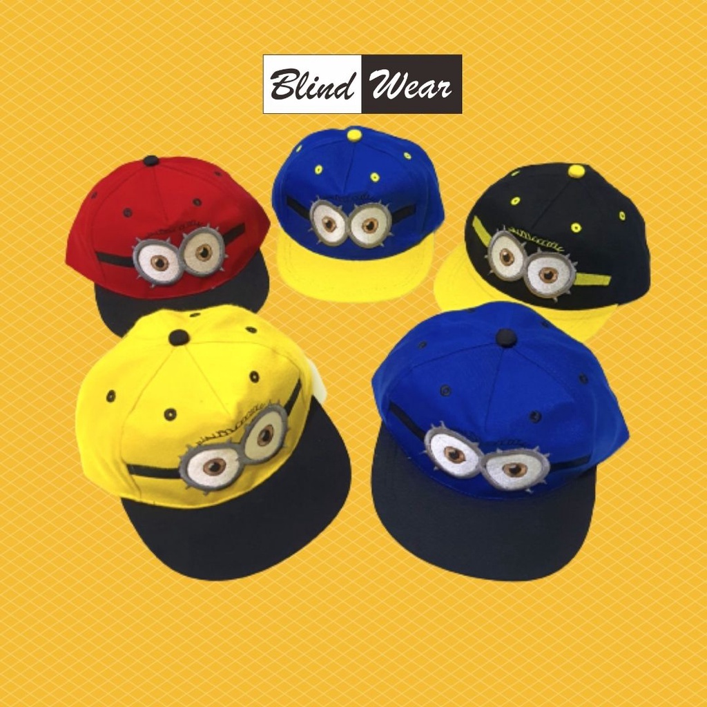 Topi Anak Minion Laki Perempuan Aksesoris Topi Anak Cowok Cewek Premium