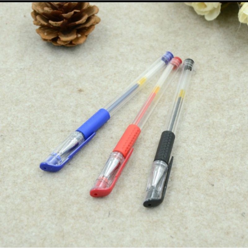 

PEN GEL IMPORT SET 1 LUSIN ISI 12 PCS PULPEN BOLPEN MURAH