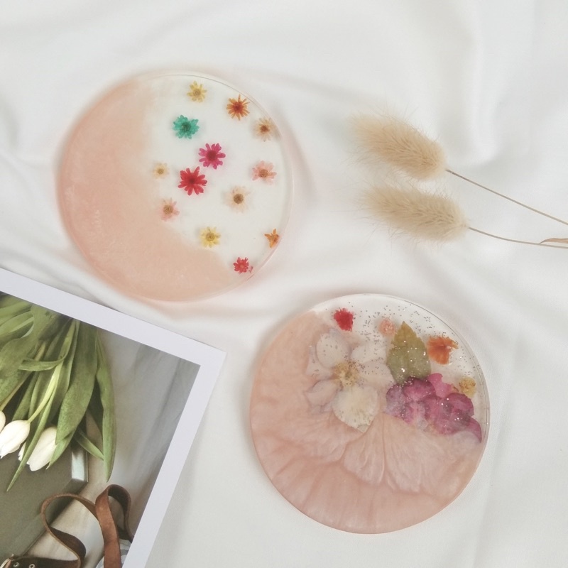 Coaster Resin - Tatakan Gelas Handmade Cantik dan Unik
