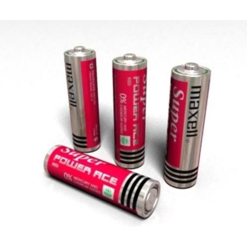 MAXELL R6P(AR)4P Size AA 1.5V - Baterai / Battery Merah Super Power