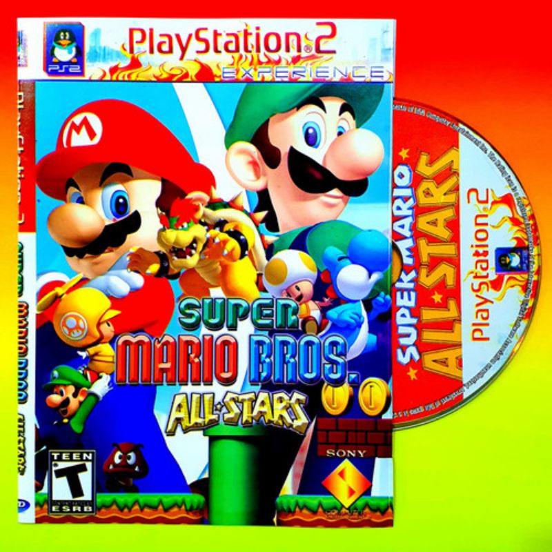 KASET PS2 SUPER MARIO BROS-KASET PLAYSTATION PS 2 SUPER MARIO BROS