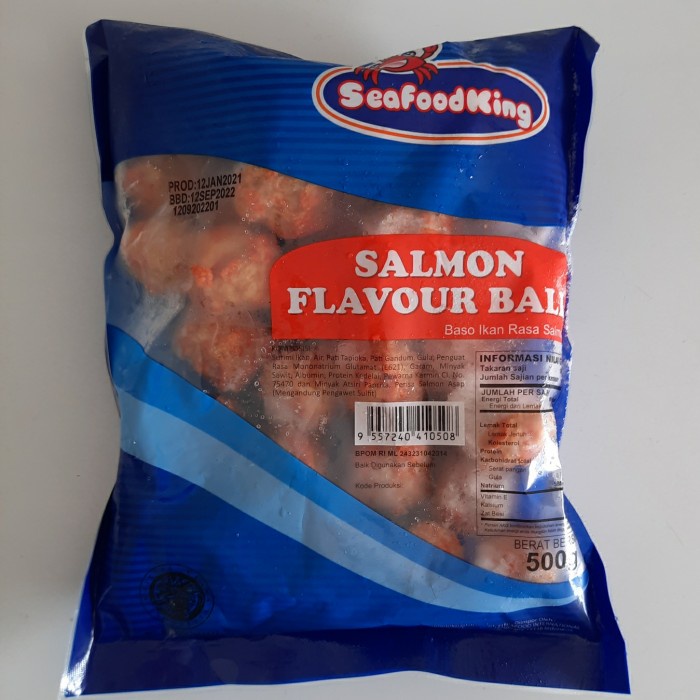 

Seafood King Salmon Ball 200gr, Sameday Instan Delivery Jogja
